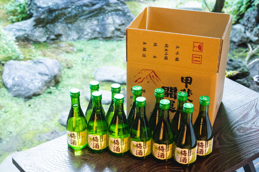 甲斐の開運 日本酒で造った梅酒300ml×12本セット JTBのふるさと納税サイト [ふるぽ]