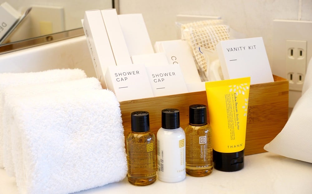 高級バスアメニティ「THANN」はスイートだけの特典