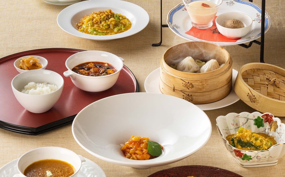 「スーツァンレストラン陳」でふるまわれるランチコースの一例