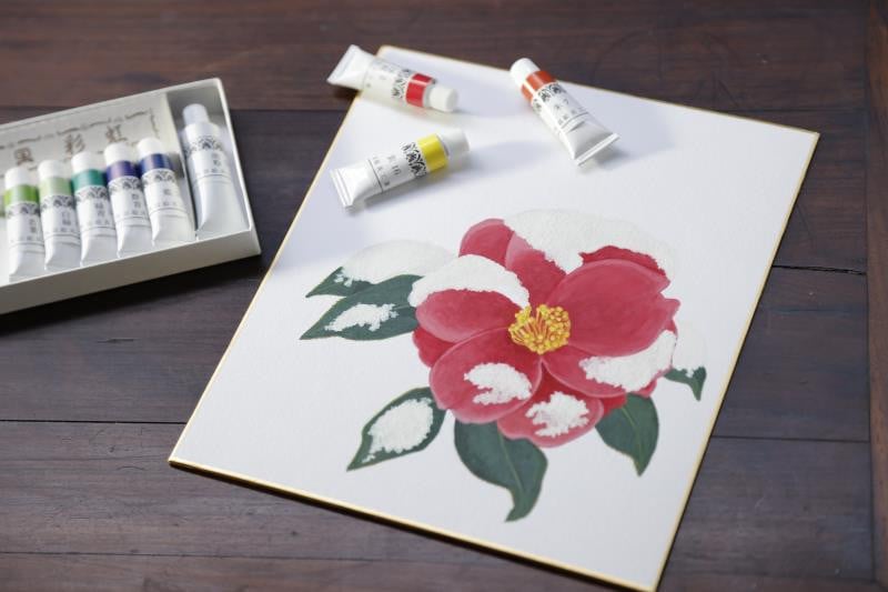 チューブ絵具を使用した作品