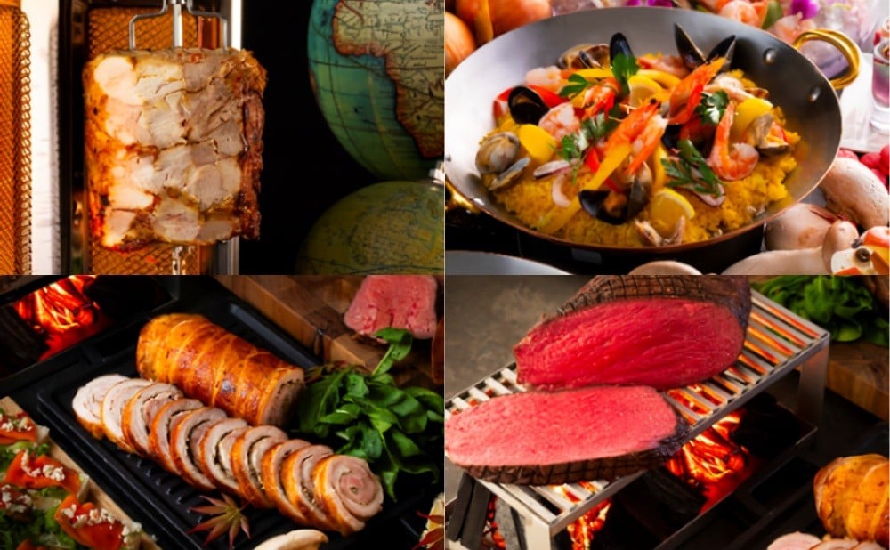 ケバブ、パエリア、ポルケッタ、ビステッカ・アッラ・フィオレンティーナ