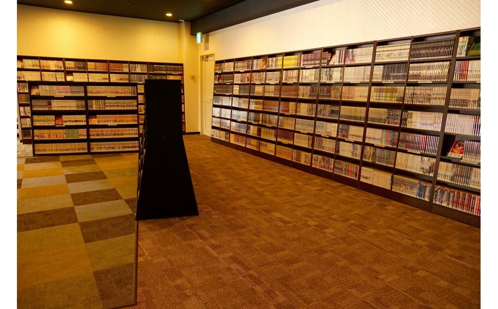 充実の漫画読み放題コーナー