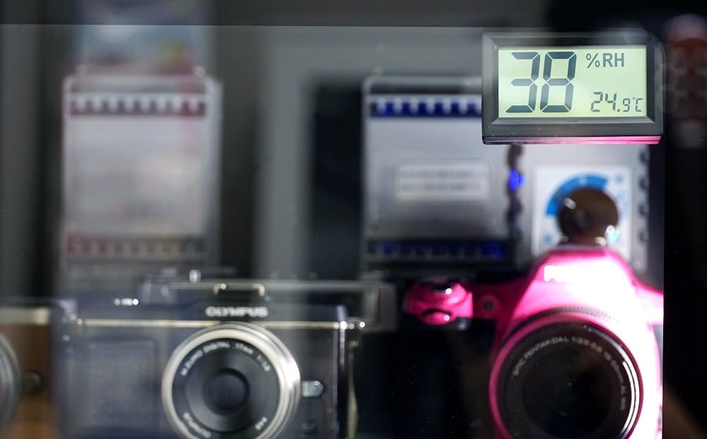 庫内湿度が38％RHに保たれている状態の「オートクリーンドライ」