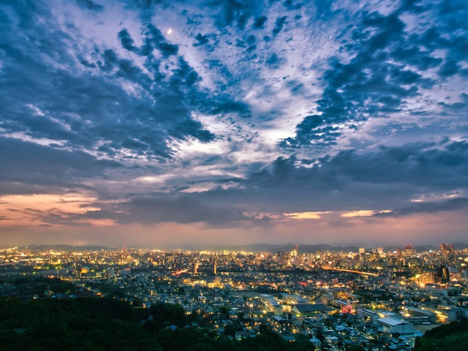 岡山市街地の夜景（イメージ）