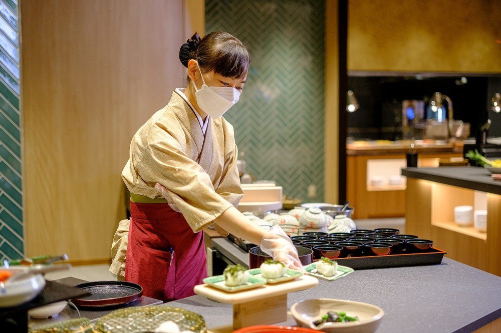 結びたておにぎりコーナー(イメージ)