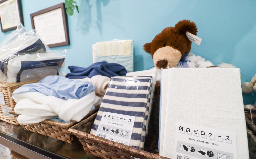 商品棚には気になる睡眠グッズが盛りだくさん！