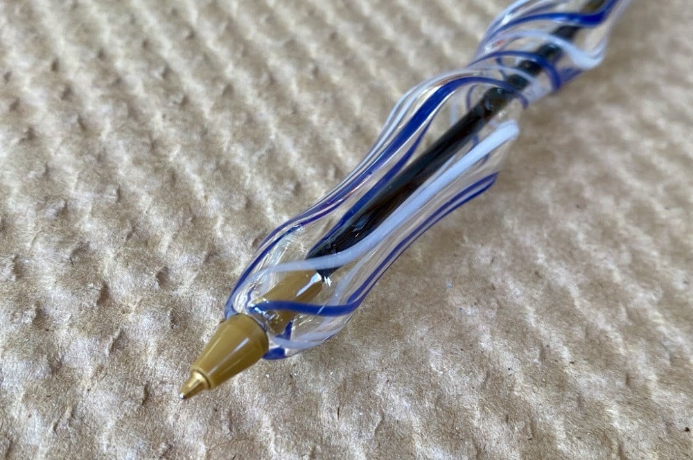 ガラスペンなのに気軽に使えてエレガントなガラスペン（青） ガラス