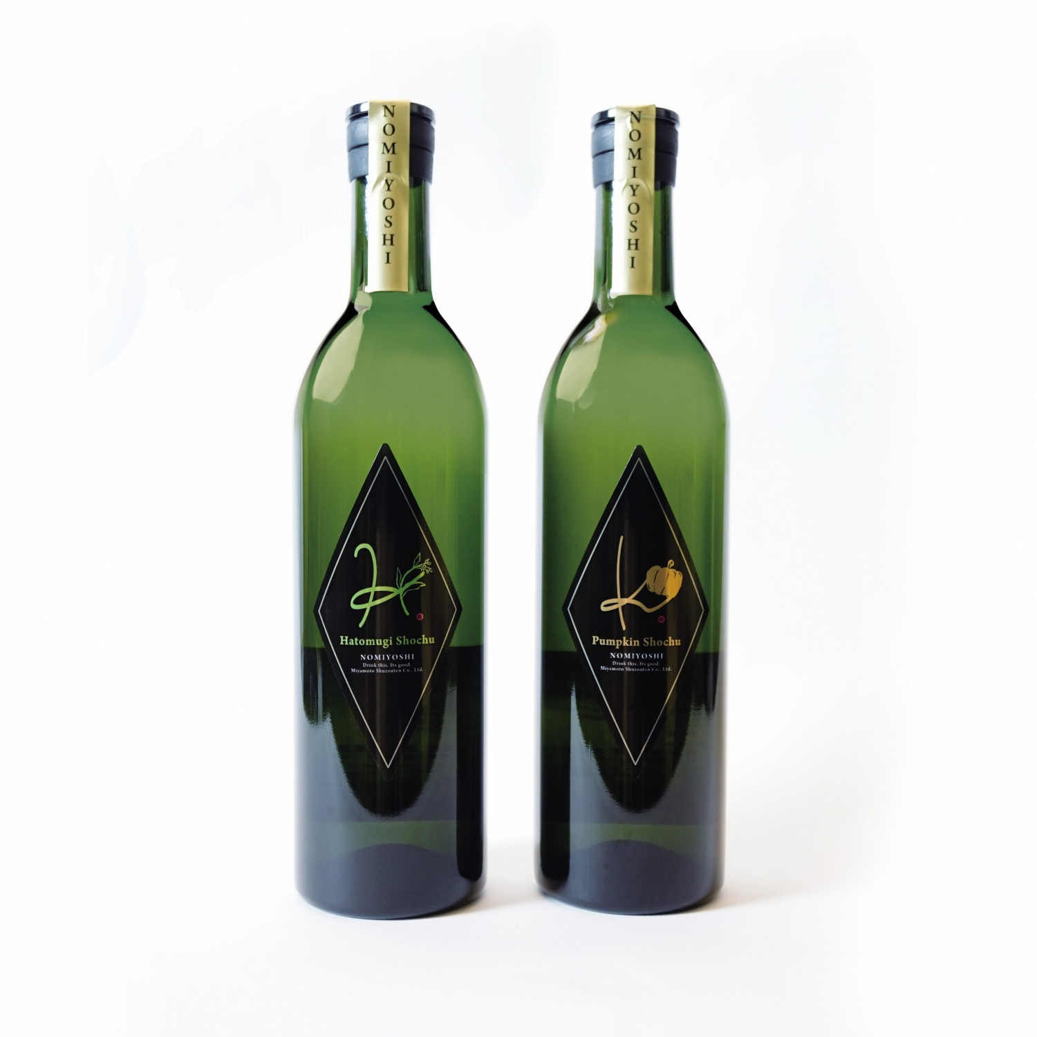 のみよし&nbsp;かぼちゃ焼酎＆はと麦焼酎セット（720ml×各1本）