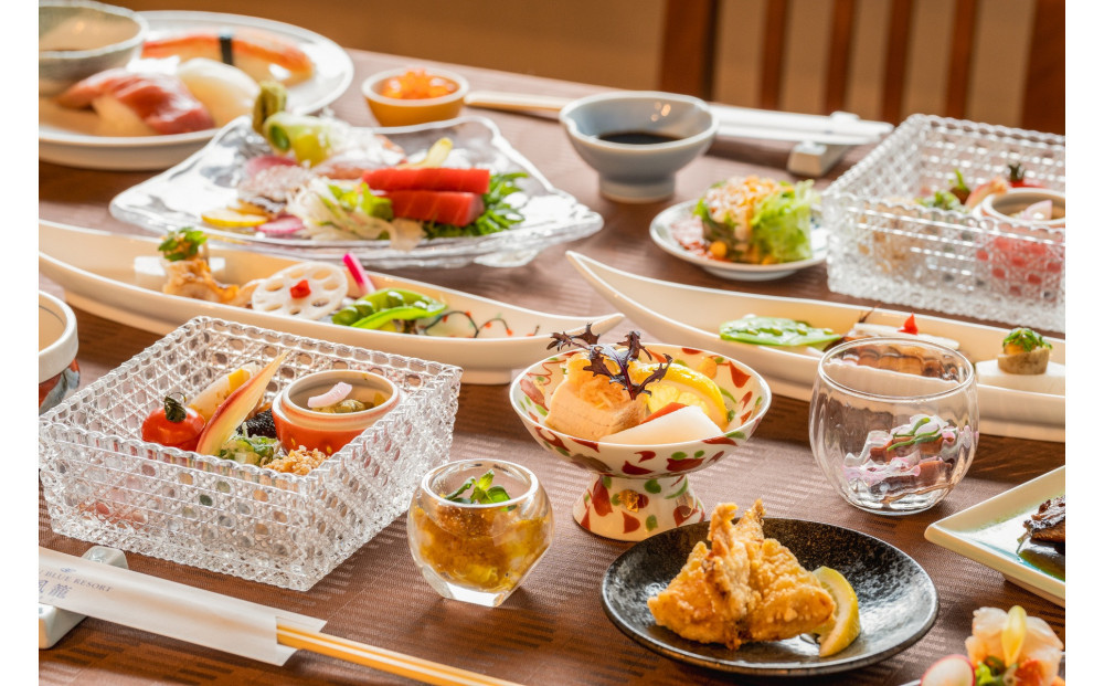 【WASHU&nbsp;BLUE&nbsp;RESORT&nbsp;風籠】平休日1泊2食付　ペア宿泊券《＜1＞【本館】レギュラーツイン＜2＞【別館】和室》