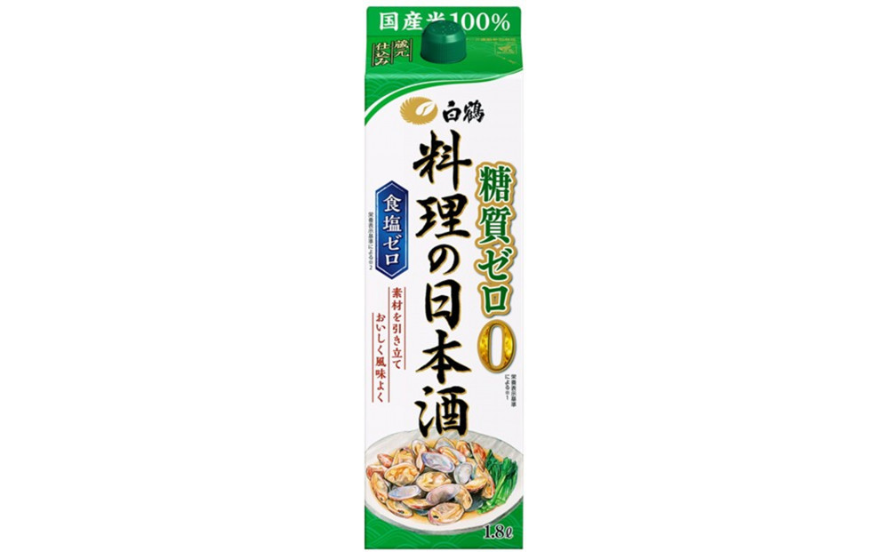 白鶴&nbsp;料理の日本酒&nbsp;糖質ゼロ&nbsp;&nbsp;1.8L×1本