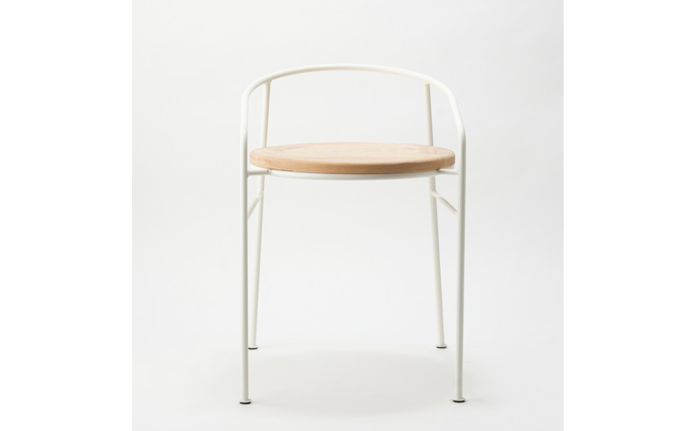 マキヅ家具&nbsp;槙塚鉄工所&nbsp;Round&nbsp;Chair&nbsp;白