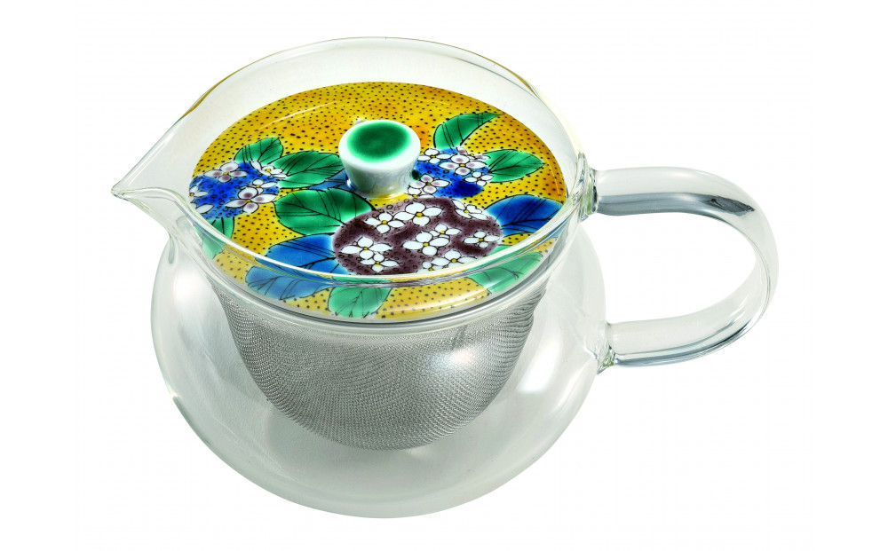 九谷焼&nbsp;九谷和ポットNAGOMI&nbsp;POT・吉田屋紫陽花