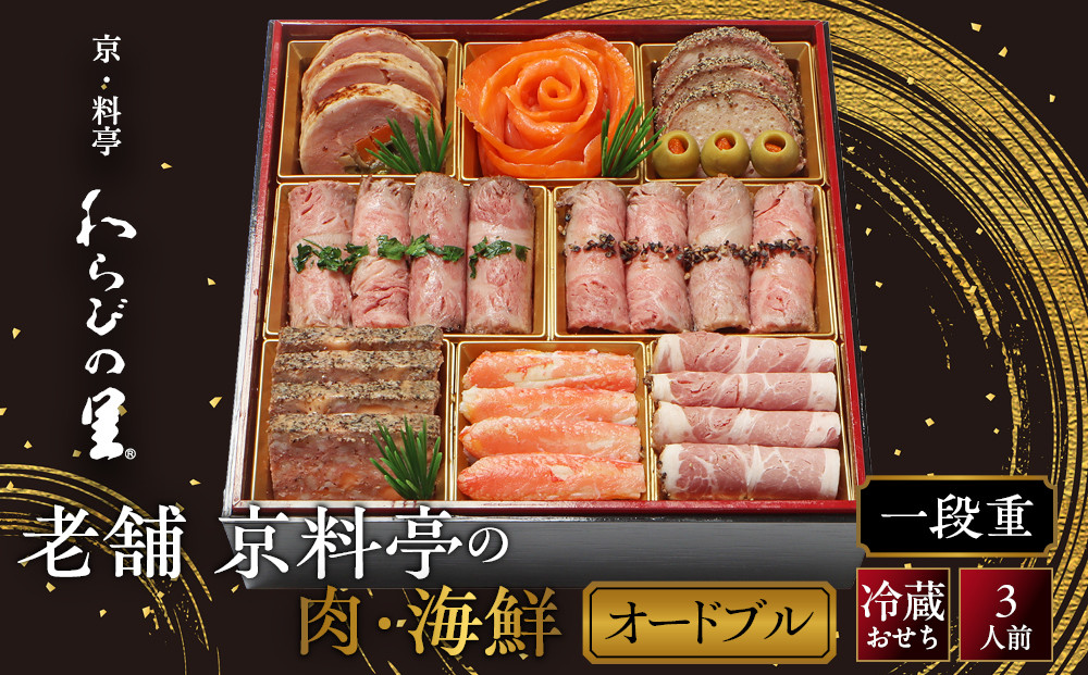 【京・料亭&nbsp;わらびの里】料亭の肉・海鮮おせちオードブル&nbsp;一段重&nbsp;3人前&nbsp;NIC-20A｜京都&nbsp;老舗&nbsp;冷蔵おせち&nbsp;老舗料亭&nbsp;肉海鮮おせち一段&nbsp;3人&nbsp;京料理&nbsp;グルメ&nbsp;美食&nbsp;年内配送&nbsp;oseti&nbsp;京都おせち&nbsp;迎春おせち&nbsp;本格おせち&nbsp;定番おせち&nbsp;年末&nbsp;年始&nbsp;正月&nbsp;お祝い&nbsp;贅沢おせち&nbsp;老舗&nbsp;ふるさと納税おせち&nbsp;御節&nbsp;お節料理&nbsp;人気&nbsp;送料無料&nbsp;ふるさと納税