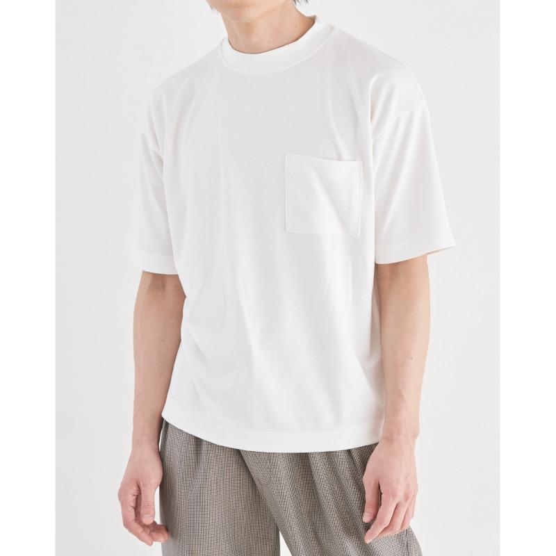 ◆サイズ：XL ◆【毛玉防止・型崩れしにくいTシャツ】デラヴィスポンチ BOLD FIT 半袖｜モックネック