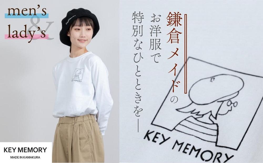 《2》【KEYMEMORY　鎌倉】ウィンドーイラストロングTシャツ　WHITE