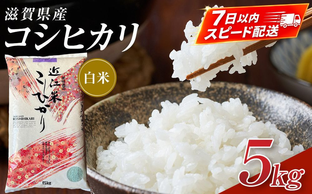【令和8年産&nbsp;新米】近江米コシヒカリ白米5kg