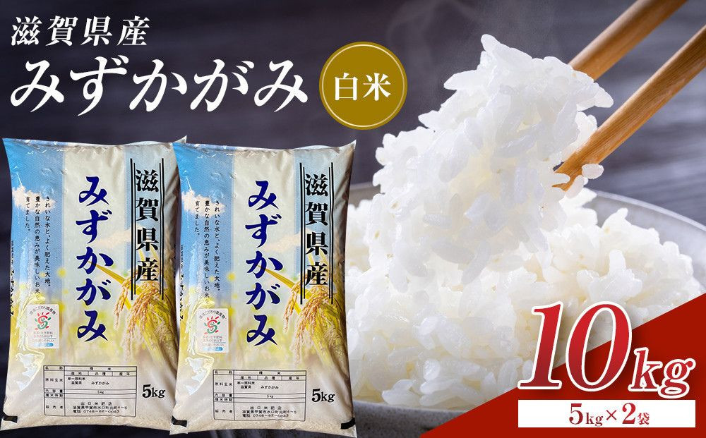 【令和8年産&nbsp;新米&nbsp;先行予約】近江米みずかがみ白米10kg（5kg×2袋）※2026年9月～発送