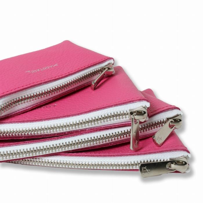 MASSTARD&nbsp;-MINIMAL&nbsp;LEATHER&nbsp;POUCH&nbsp;MEDIUM-&nbsp;PINK【ポイント交換専用】