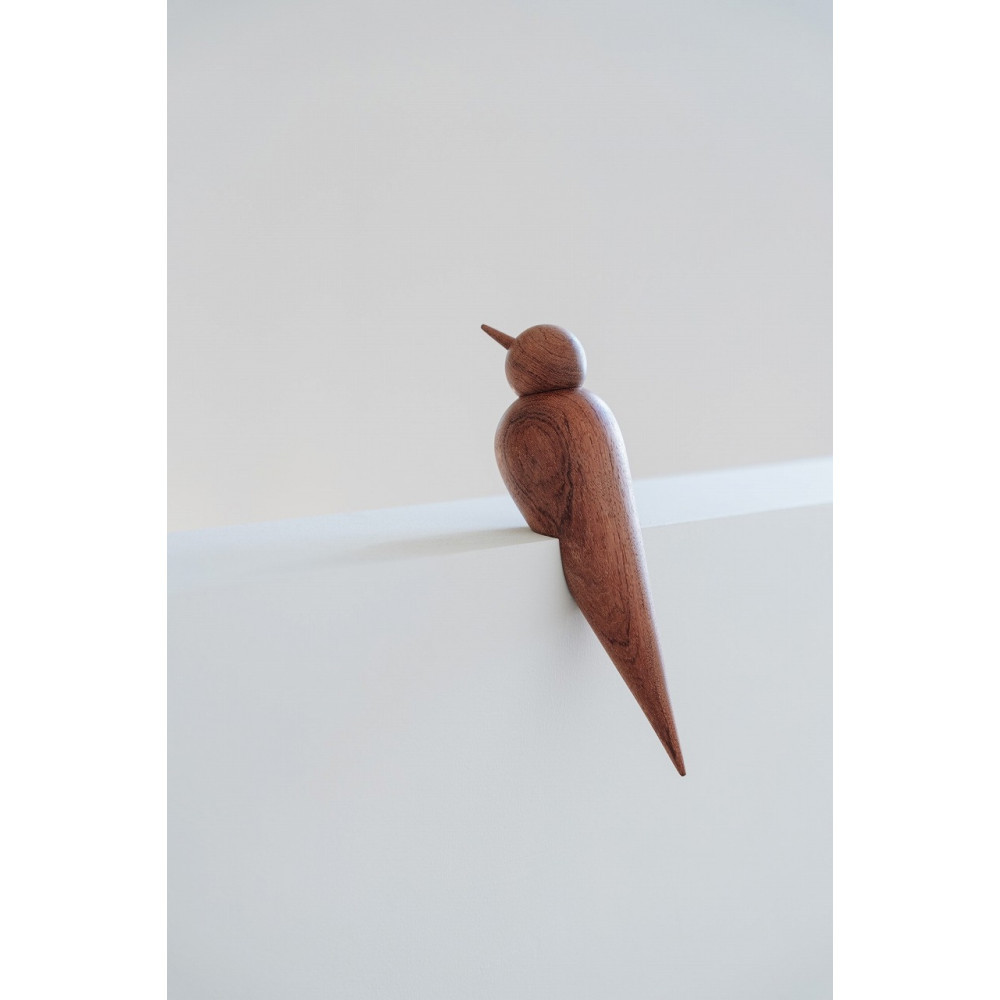 【Bubinga（ブビンガ）：あか茶】【銘木再生】幸運を運ぶ木製オブジェliving_bird&nbsp;燕