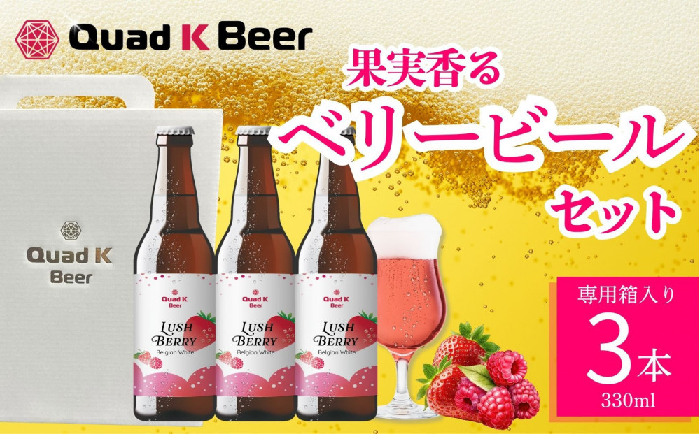 クラフトビール　LUSH&nbsp;BERRY３本セット