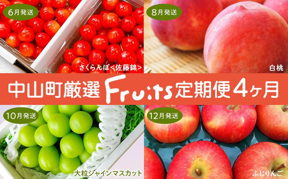 【令和9年産先行受付】山形県中山町の至高！山形県中山町厳選フルーツ定期便　全4回