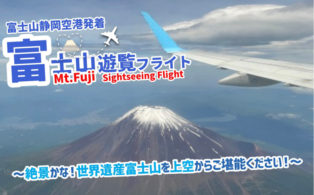 【１名参加用】静岡空港発着&nbsp;富士山遊覧フライト／FDAで約55分の遊覧　ラド観光のFDA利用ツアーふるさと納税