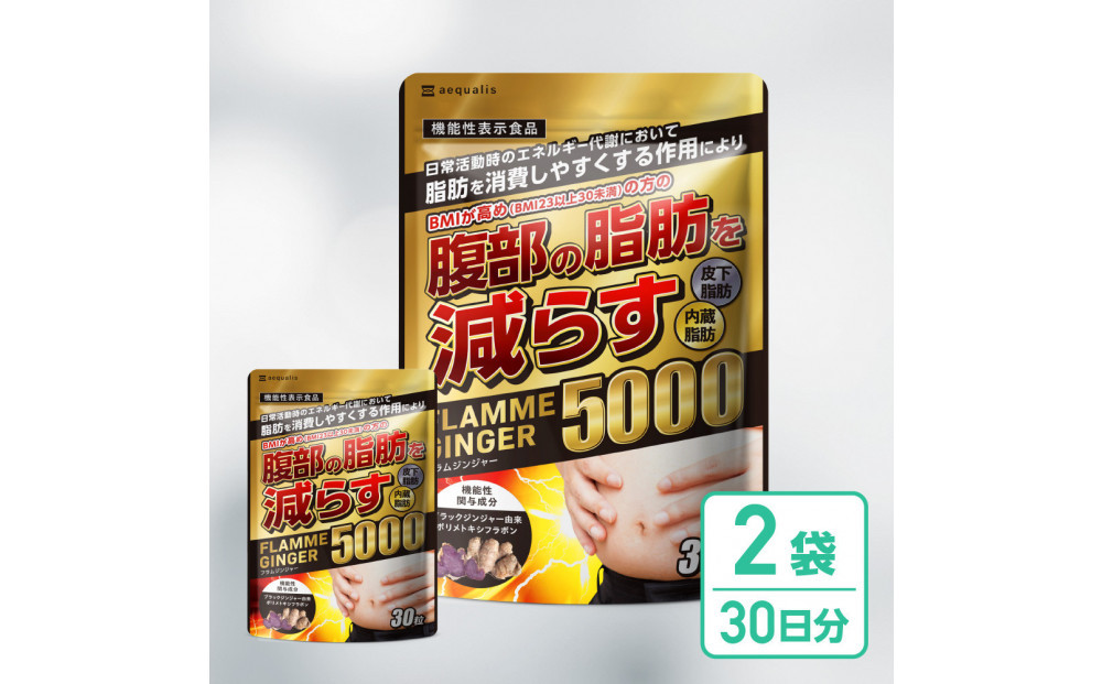 脂肪を消費しやすくする&nbsp;ブラックジンジャー&nbsp;サプリメント&nbsp;フラムジンジャー&nbsp;機能性表示食品&nbsp;2袋&nbsp;ダイエット&nbsp;カプサイシン&nbsp;カテキン&nbsp;L-カルニチン&nbsp;BCAA&nbsp;BMI&nbsp;脂肪&nbsp;内臓脂肪&nbsp;体重&nbsp;ウエスト