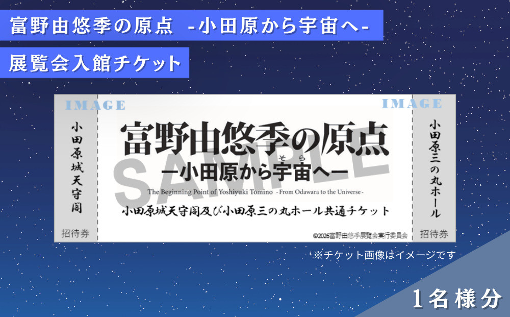 「富野由悠季の原点－小田原から宇宙（そら）へ」入館チケット1枚