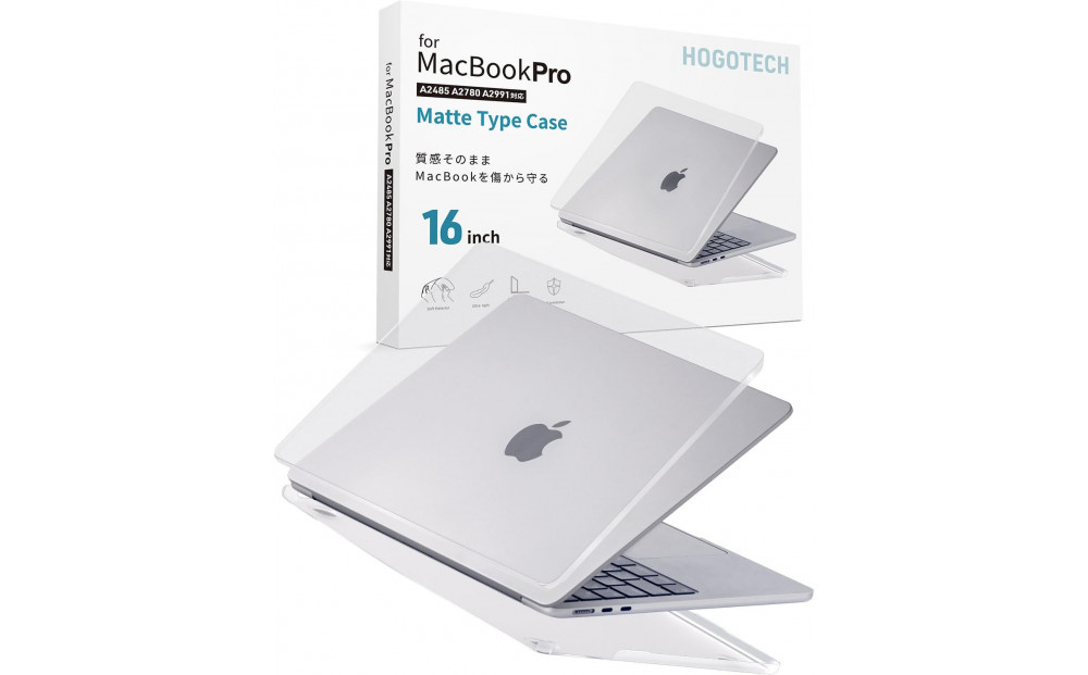 【堺市企画】Macbook&nbsp;カバー&nbsp;Pro16inch&nbsp;マットクリア&nbsp;HOGOTECH