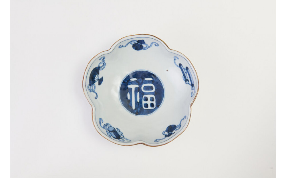 6寸梅型鉢　宝文