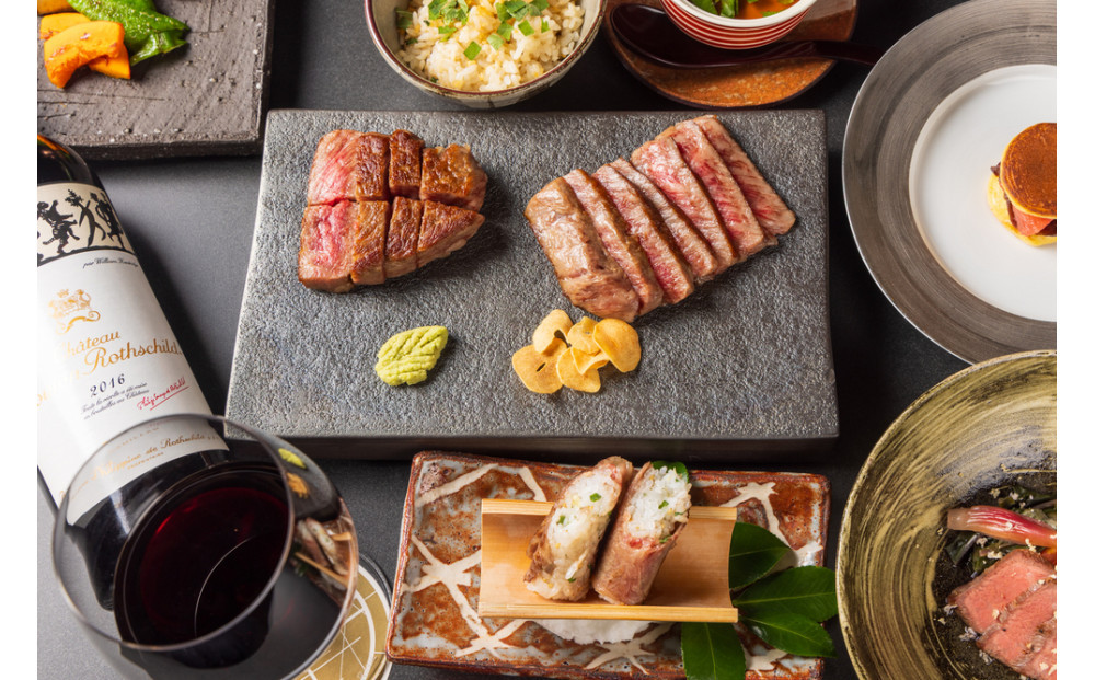 【箱根・金乃竹】鉄板焼&nbsp;禅　至高の和牛食べ比べコース&nbsp;ペアお食事券