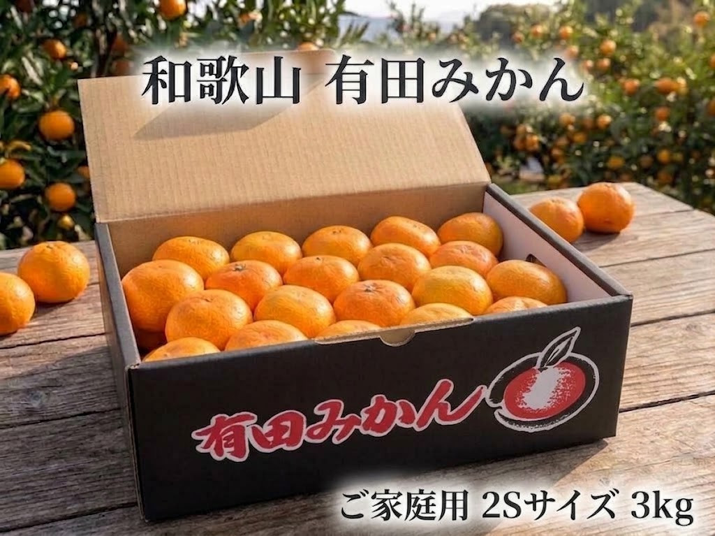 ［ご家庭用・サイズ２Ｓ］和歌山有田産！早生みかん≪3kg≫［予約販売］まる隆果樹園