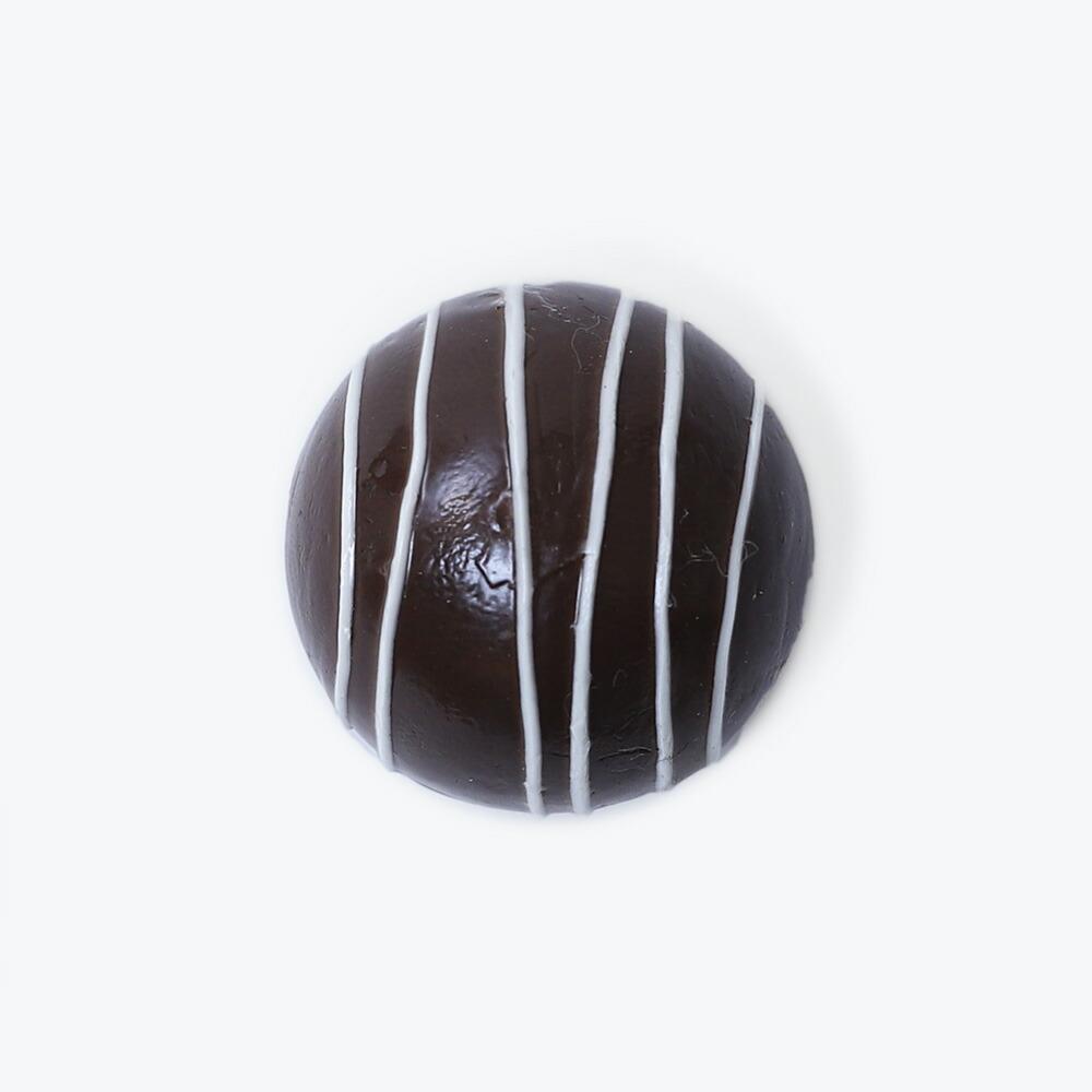【たゆたふ】一点一点手作りの完全オリジナル　チョコレート帯留（ビターチョコ）