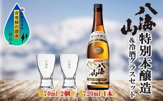 特別本醸造 八海山 720ml 1本 日本酒 冷酒グラス 70ml 冷酒 グラス 2個 