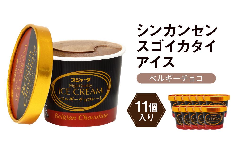 アイス ベルギーチョコ 11個  シンカンセンスゴイカタイアイス