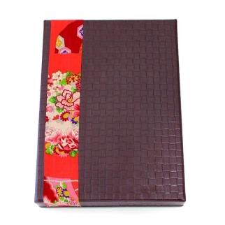 柿渋塗&nbsp;四つ目箱&nbsp;A4サイズ&nbsp;こげ茶布付【TN103】