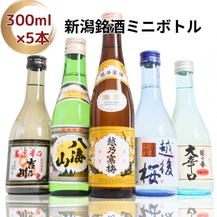 【ふるさと納税】日本酒 飲み比べセット 越後銘門酒会長岡の銘酒 飲み比べ 300ml×5本 （越乃寒梅 八海山 吉乃川 越の誉 越後桜） 新潟 セット 辛口 ギフト 正月 年越し  