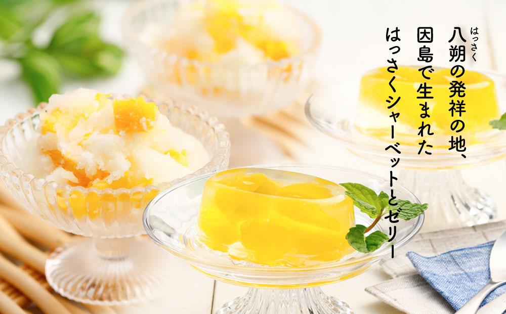 因島のはっさくシャーベット(未凍結）とゼリーの詰め合わせA