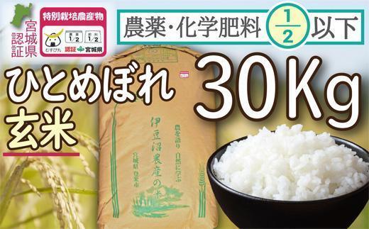 【令和5年度産】農薬・化学肥料節減米ひとめぼれ 玄米30kg