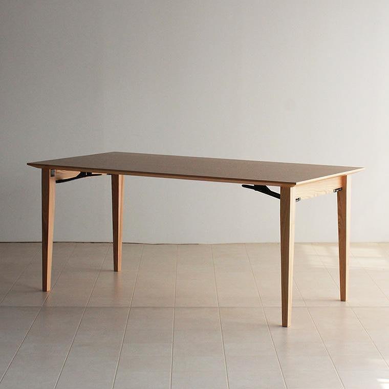 折り畳みダイニングテーブル　CONE 160×80×70　大川市　WAプラス