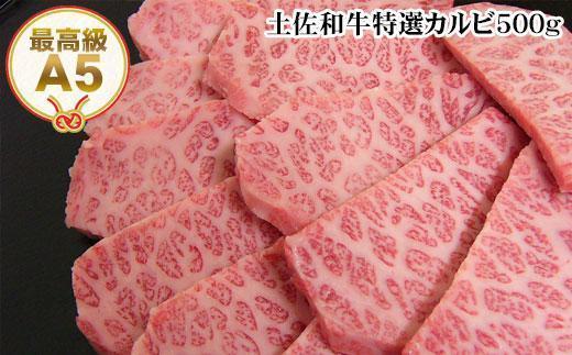 のし付き】土佐和牛特選カルビ焼肉約500g 最高級A5 牛肉 | JTBの