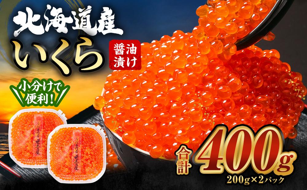 北海道産 いくら 醤油漬け 400g (200g×2)