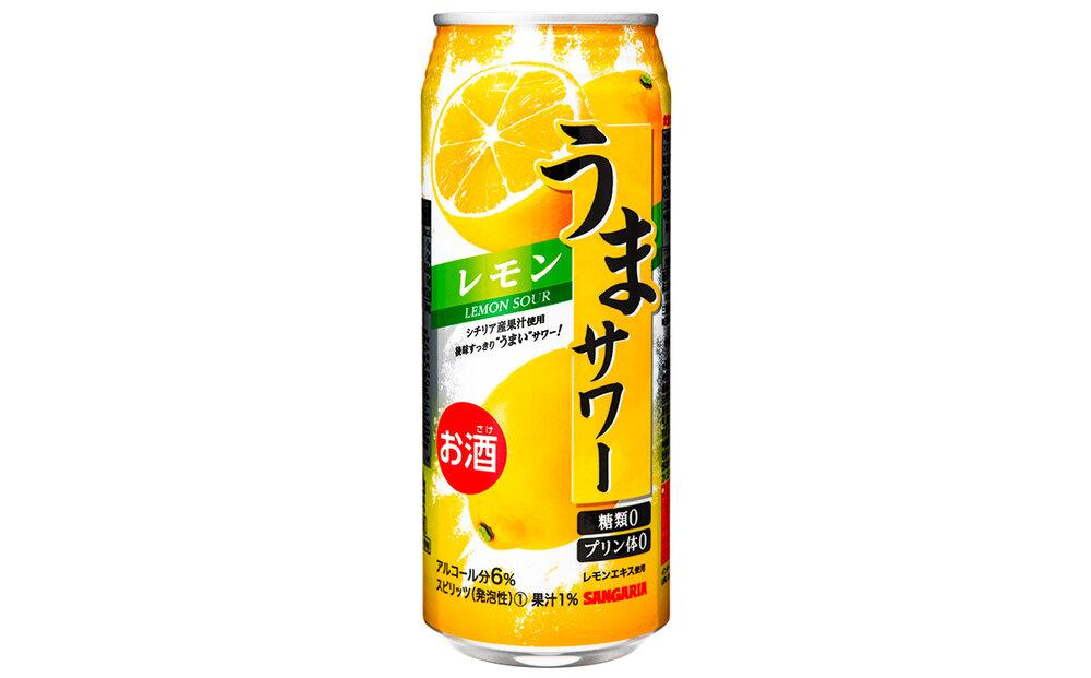 サンガリア うまサワー レモン 490ml×24本