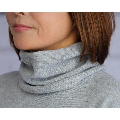 ふるさと納税 和歌山県 和歌山市 レディースネックウォーマー（ベビーカシミヤ100％） 天竺編み グレー 201F GY
