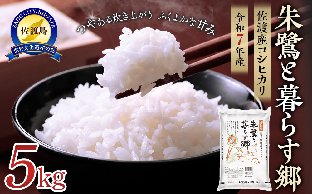 米&nbsp;朱鷺と暮らす郷&nbsp;佐渡産&nbsp;コシヒカリ&nbsp;(&nbsp;5kg&nbsp;)&nbsp;【令和7年産】