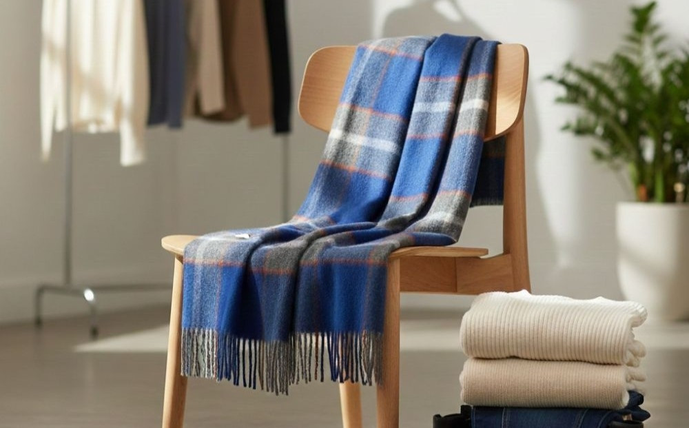 【神戸タータン】カシミヤストール