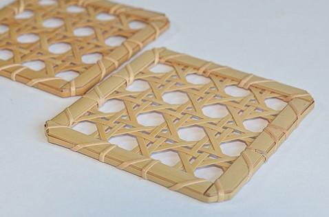 佐渡竹工芸】コースター 2枚セット（八ツ目編み） | JTBのふるさと