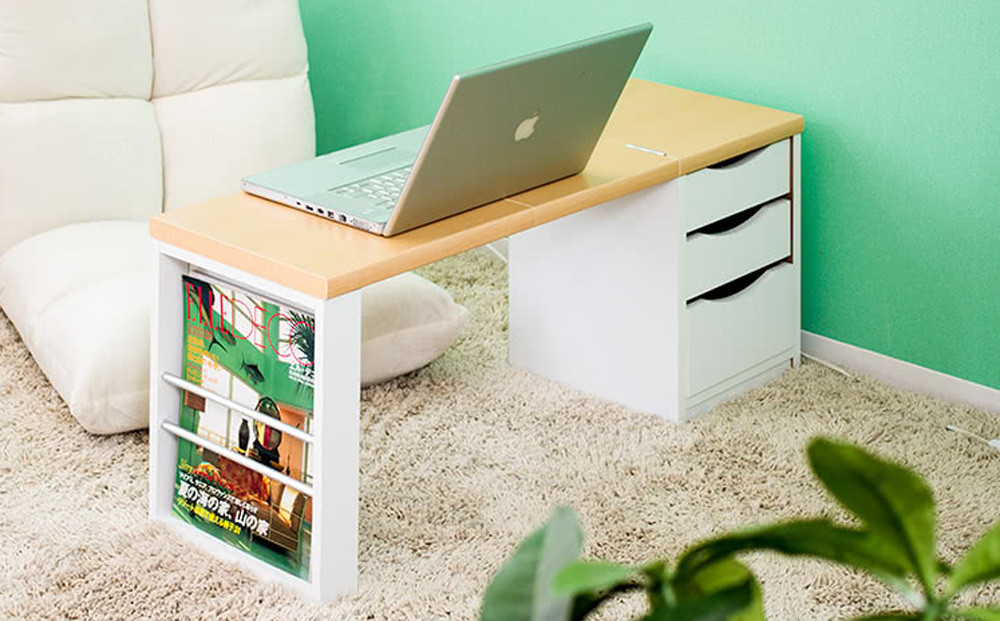 ワンタッチ&nbsp;折りたたみ&nbsp;文机&nbsp;AKU1012196