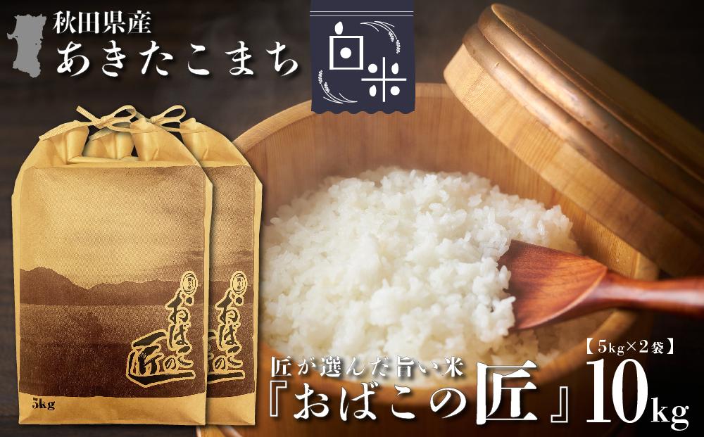 ※令和6年産 新米予約※ 秋田県産おばこの匠あきたこまち　10kg （5kg×2袋）白米