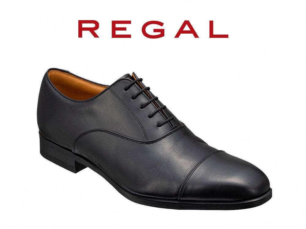 REGAL リーガル ストレートチップ 黒 25.5 ビジネスシューズ 革靴-